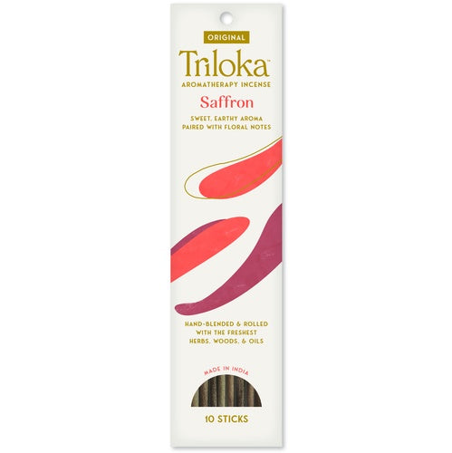 Triloka Saffron Original Incense 10ct.