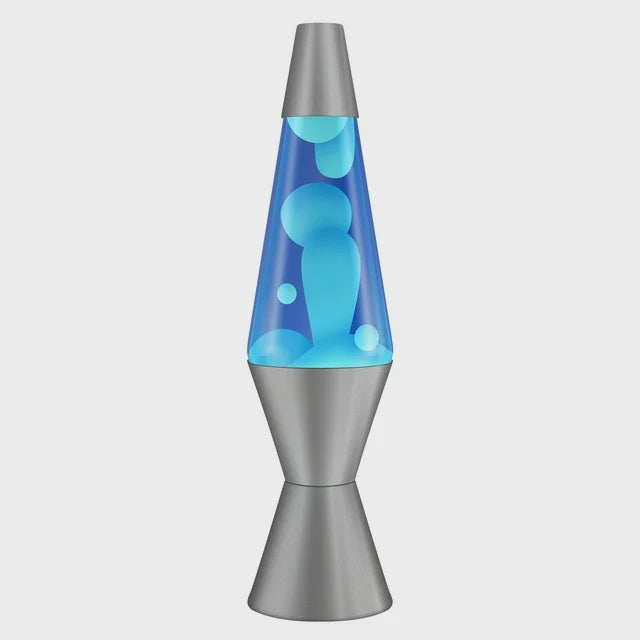 14.5 in Classic Lava Lamp White/Blue