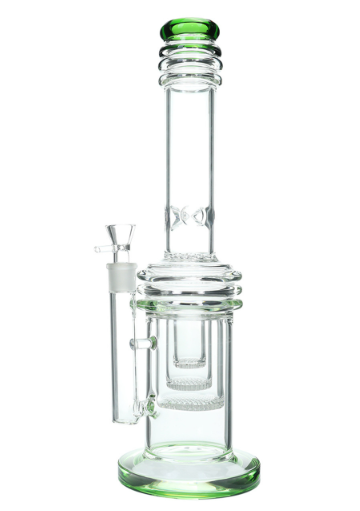 17" Glass Triple Honeycomb Barrel Water Pipe
