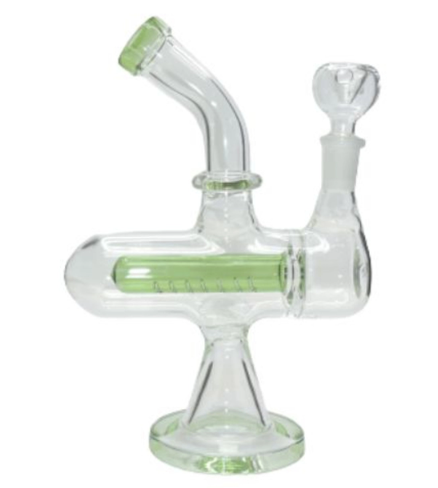 8" Bent Neck Inline Glass Water Pipe