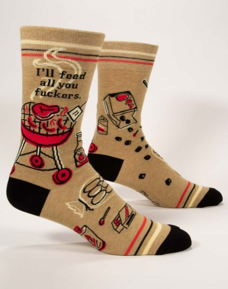 I'll Feed All You Fuckers Men's Crew Socks