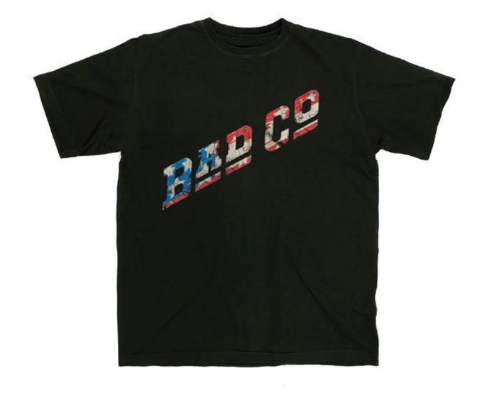 Bad Company Distressed Flag Logo T-Shirt