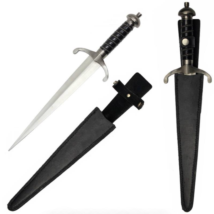 17" Medieval Knight Dagger w/Sheath