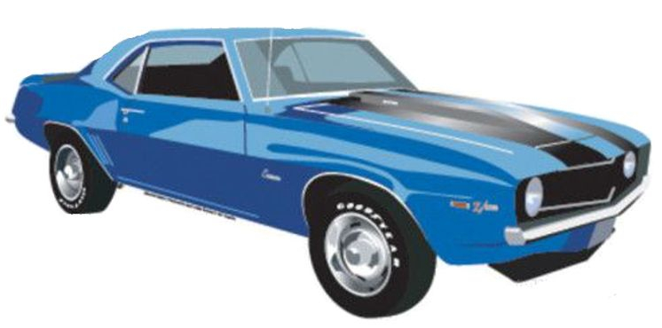 Chevy Camaro 1969 Die Cut Sign