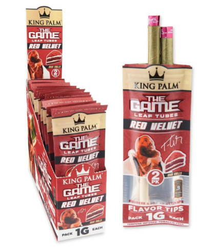 King Palm 2pk Mini - The Game Red Velvet