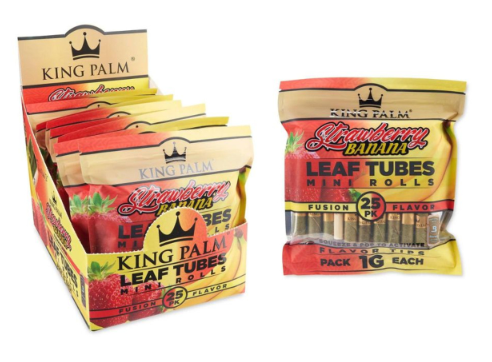 King Palm 25pk Mini - Strawberry Banana