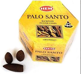HEM Palo Santo Backflow Incense Cones 40pk