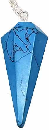 Howlite Turquoise Gemstone Pendulum