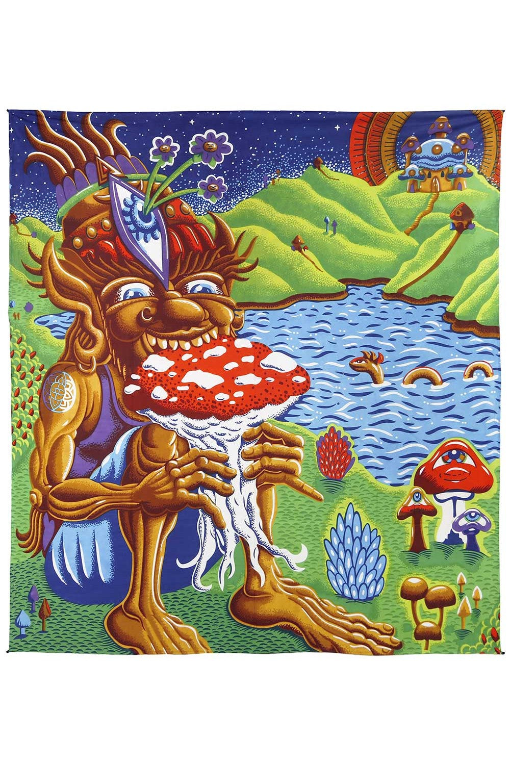 3D Shroom Muncher Tapestry