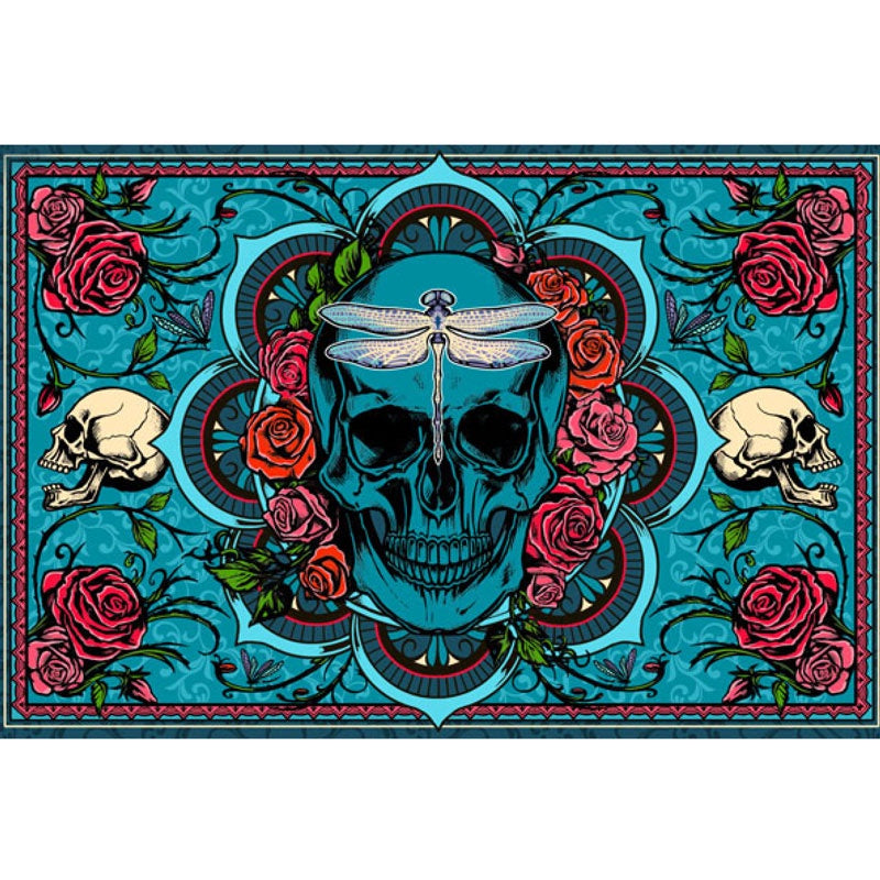 Skull and Roses Tapestry