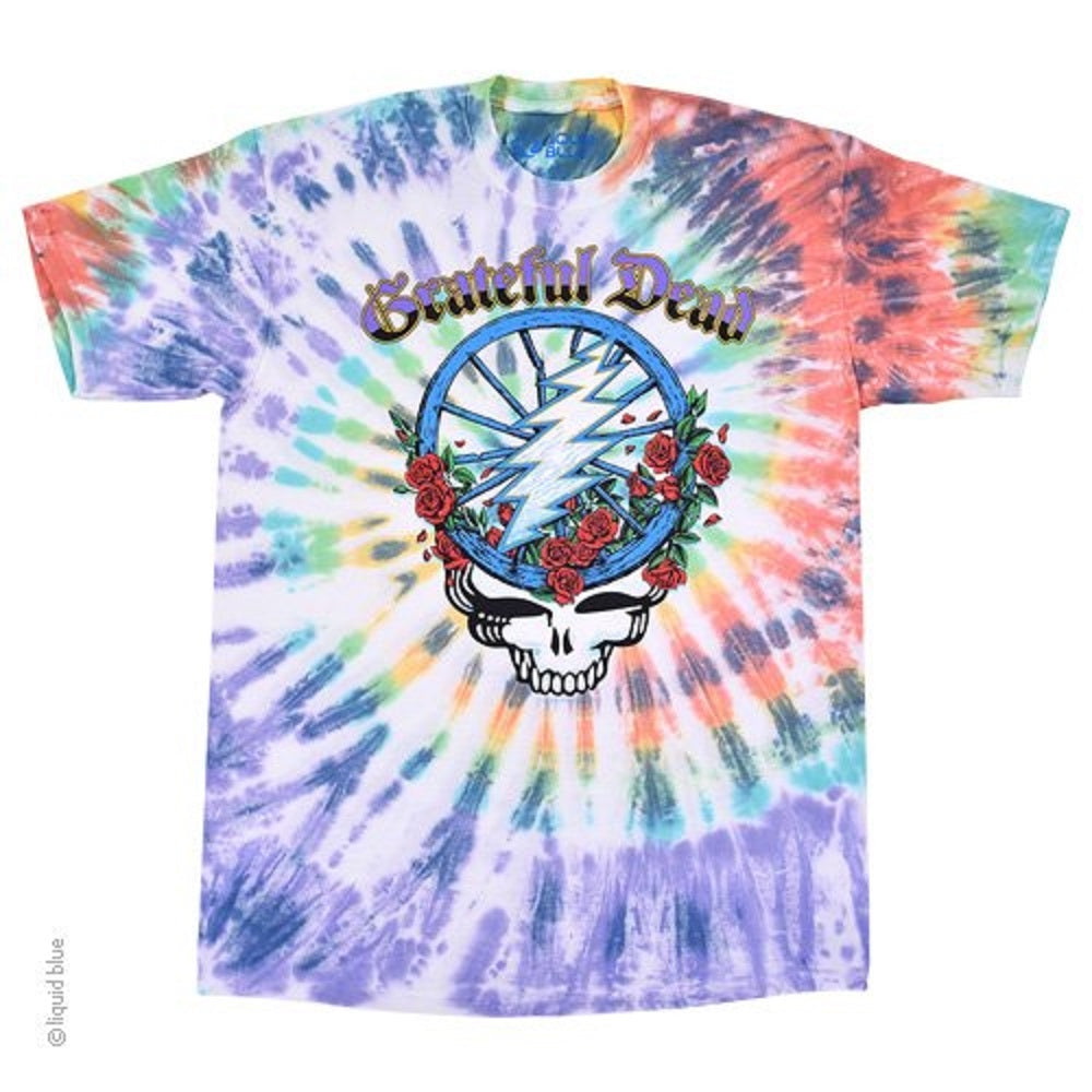 Liquid Blue - Grateful Dead "Steal Your Wheel" Tie Dye T-Shirt