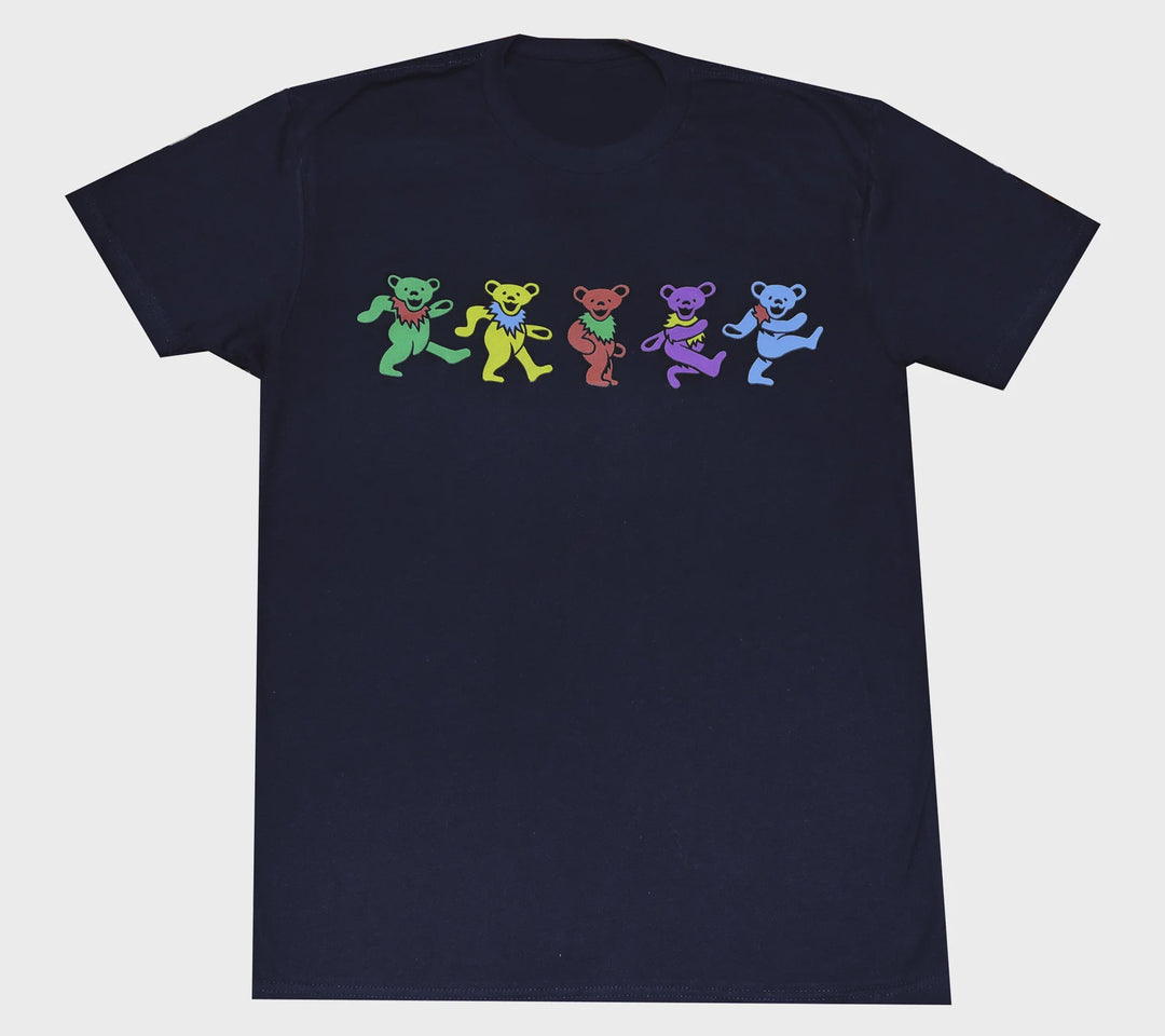 HappyLife - Grateful Dead Dancing Bears Solid T-Shirt