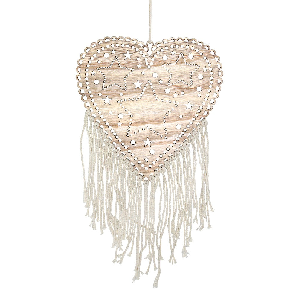 My Heart & The Stars Wood Ornament
