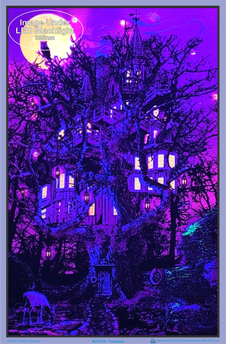 Blacklight Poster- Treehouse - BL2C11