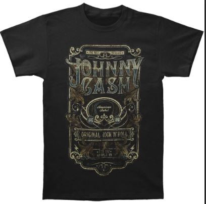 Merch Traffic - Johnny Cash "Retro Type" T-Shirt