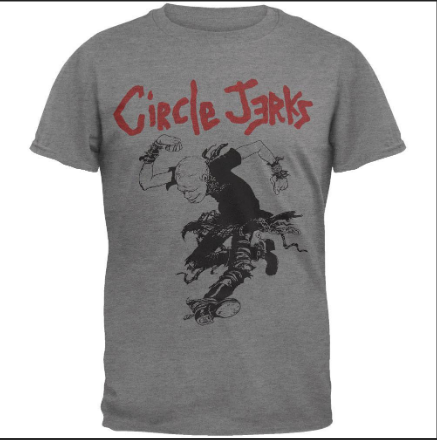 Manic - Circle Jerks Skanker Logo Grey T-Shirt