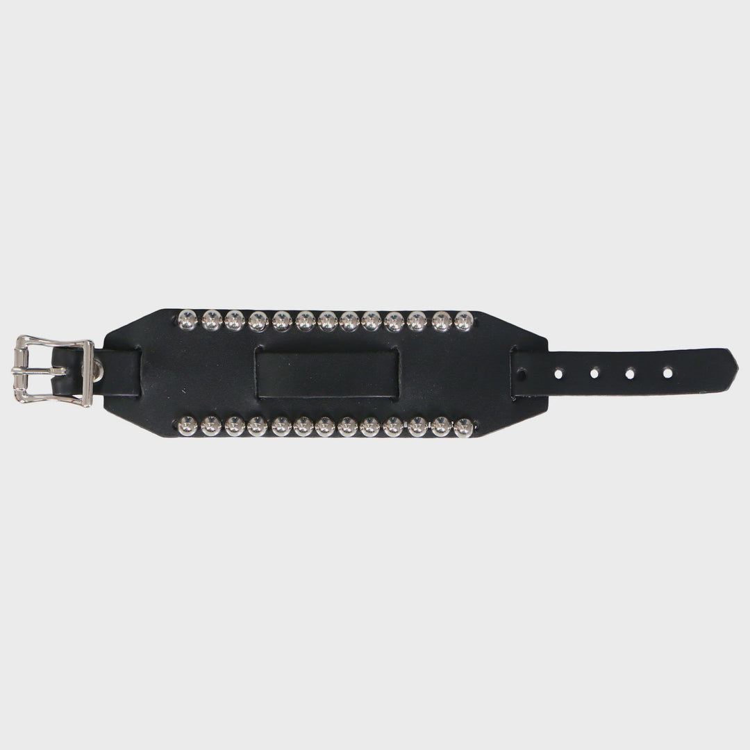 Hot Leathers - Dot Studded Leather Watch Band Bracelet