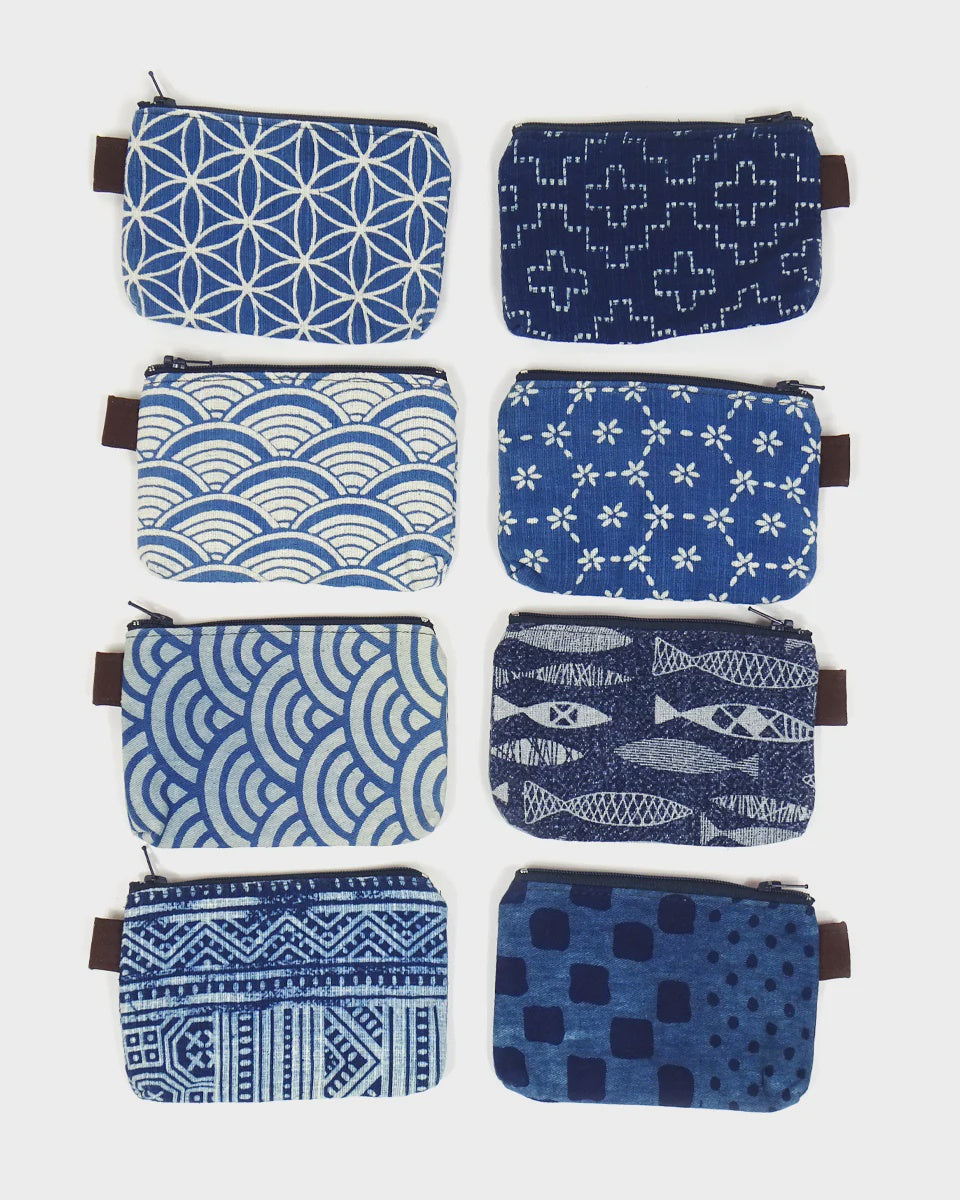 Indigo Pouch w/Zipper