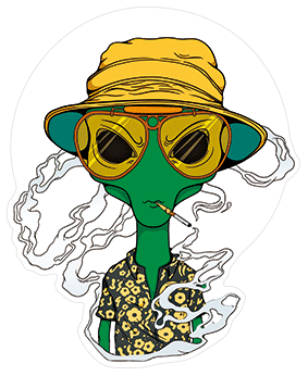 3D Sticker - Alien Hunter S Thompson