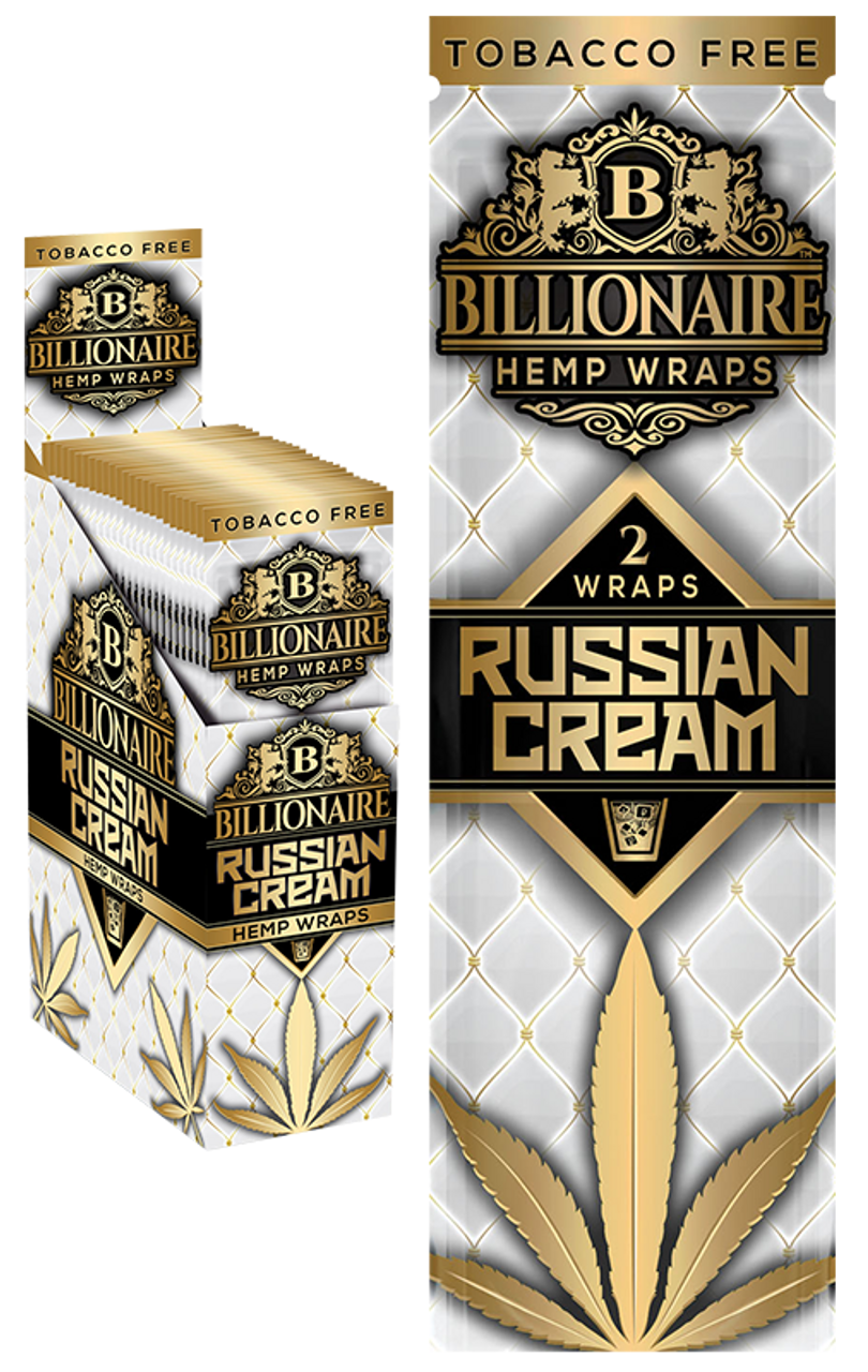 Billionaire Hemp Wraps - Russian Cream 2pk