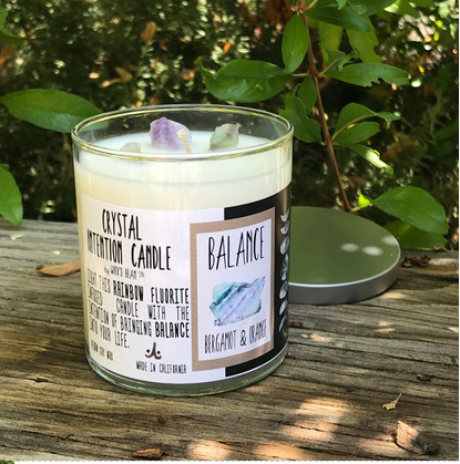Wick'd Bean - Balance Crystal Intention Candle 11oz