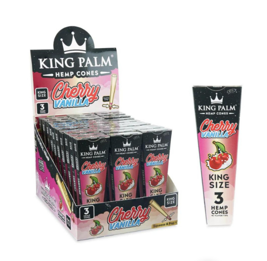King Palms Hemp Cones King Size - Cherry Vanilla