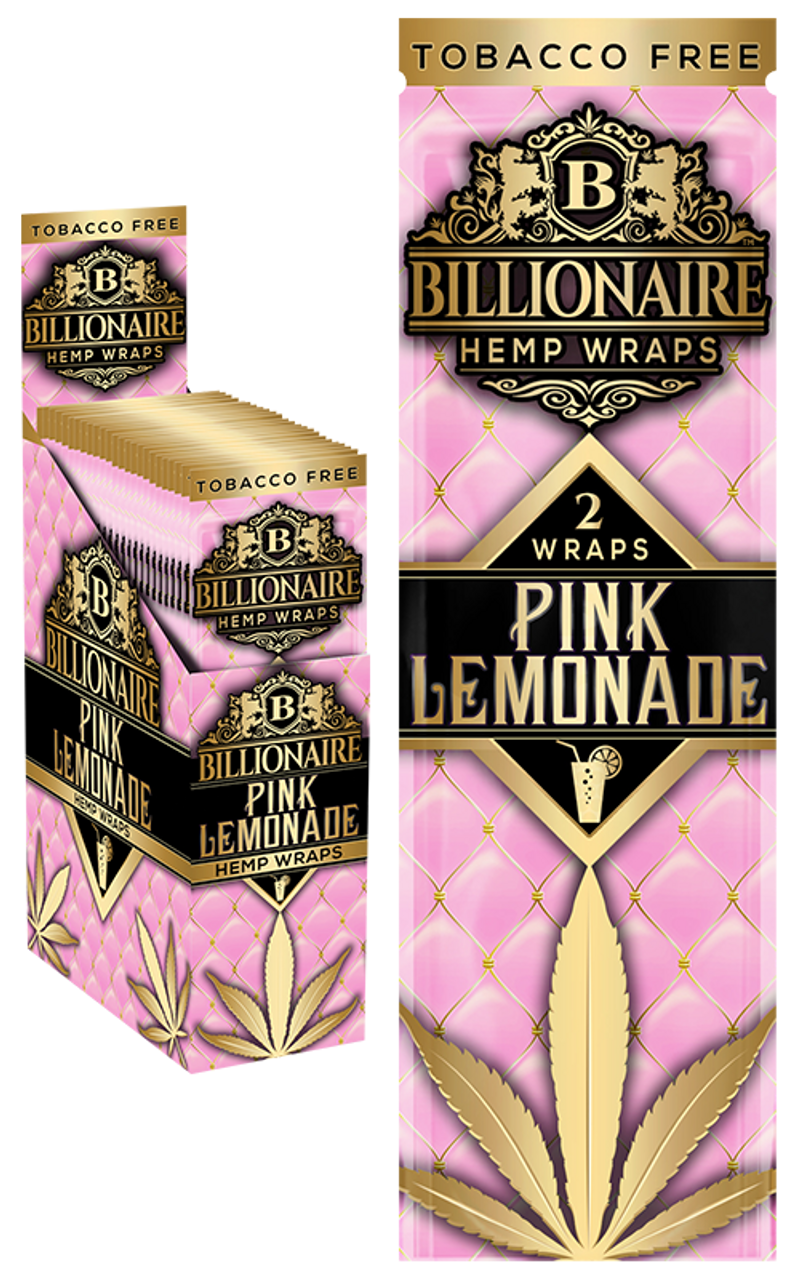 Billionaire Hemp Wraps - Pink Lemonade 2pk