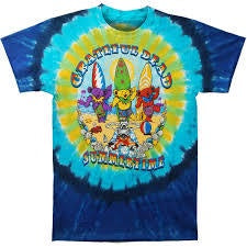 Liquid Blue - Grateful Dead "Beach Bear Bingo" Tie Dye T-Shirt
