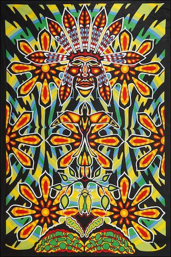 Native Warrior Tapestry 60x90