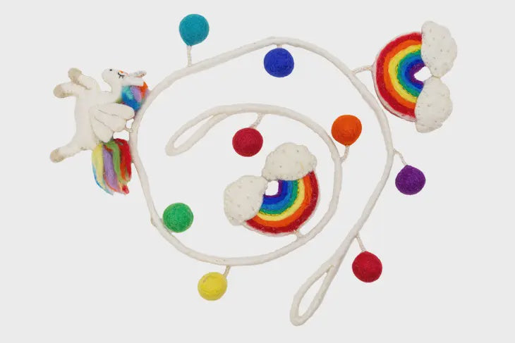 Short Rainbow Unicorn Garland