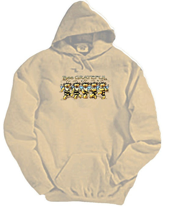 Bee Grateful Dead Tan Pullover Hoodie