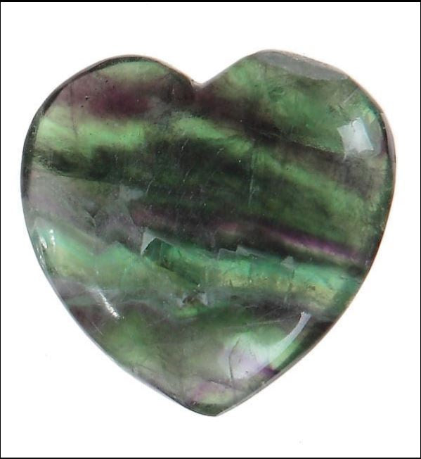 Nature's Artifacts - Fluorite Heart Stone