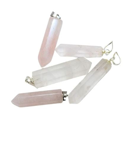 Earths Elements - Rose Quartz Point Pendant