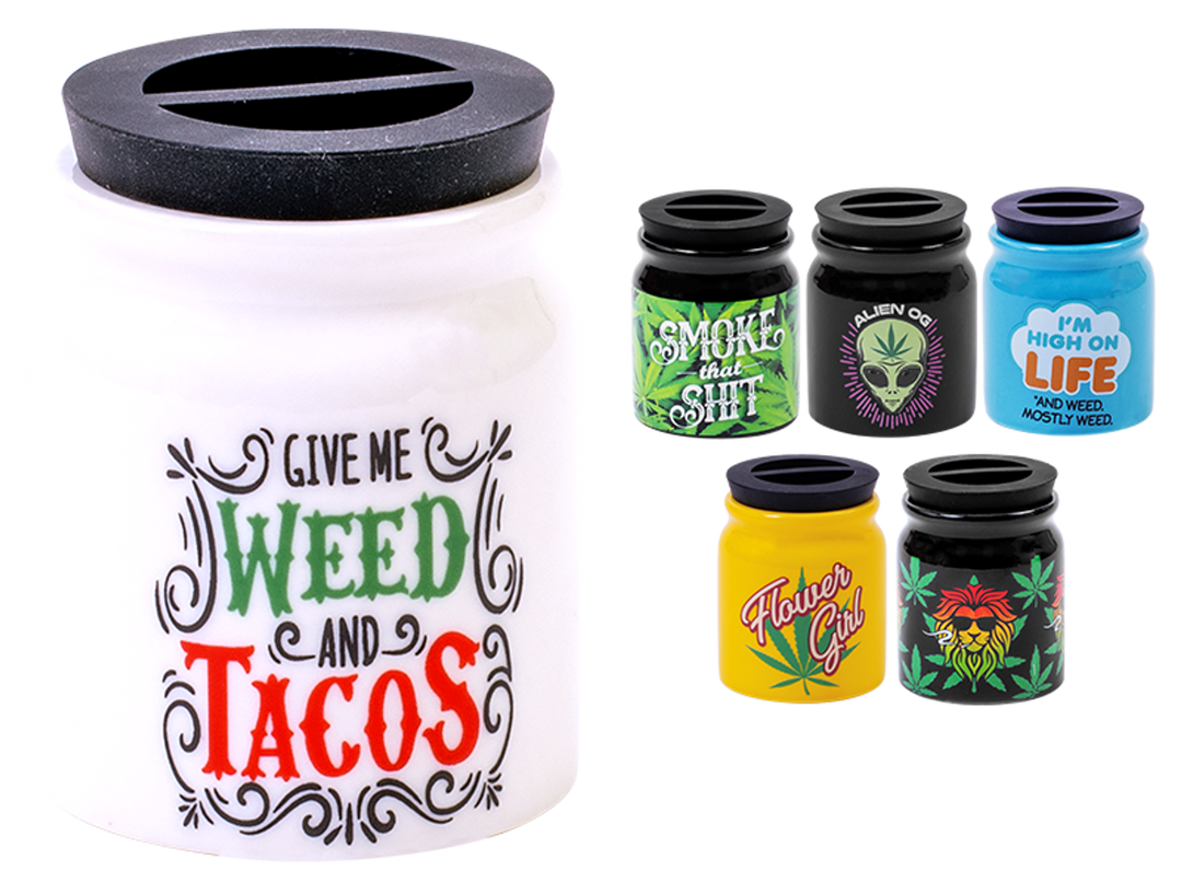 Ceramic Rubber Top Storage Jar