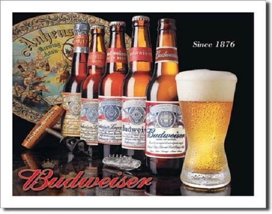 Bud History Tin Sign
