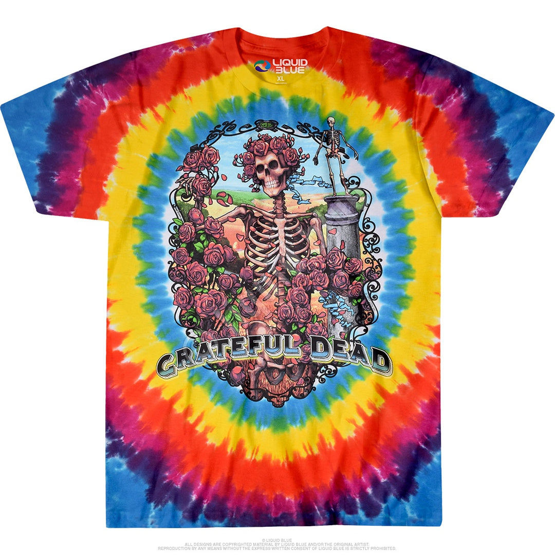 Liquid Blue - Grateful Dead "Rainbow Bertha" Tie Dye T-Shirt