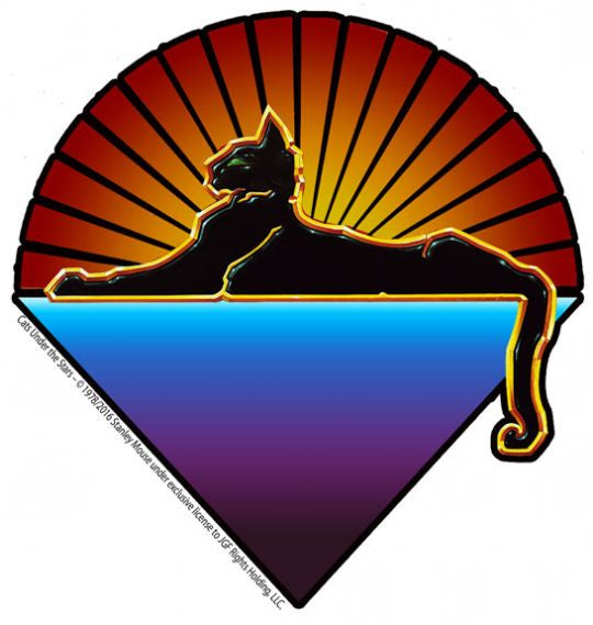 Dye the Sky - Cats Under the Stars Sticker