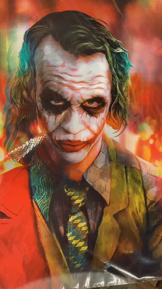3D Poster - Joaquin Phoenix Heath Ledger Joker 350