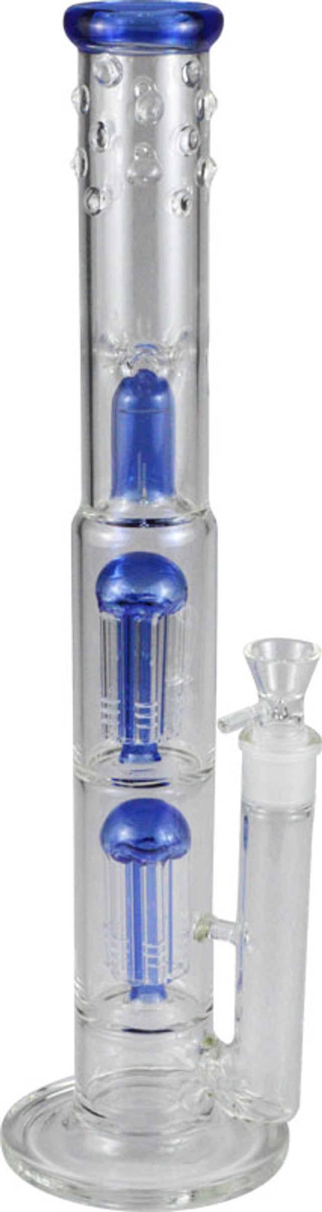 Slit Dome Perc Heavy Glass Water Pipe
