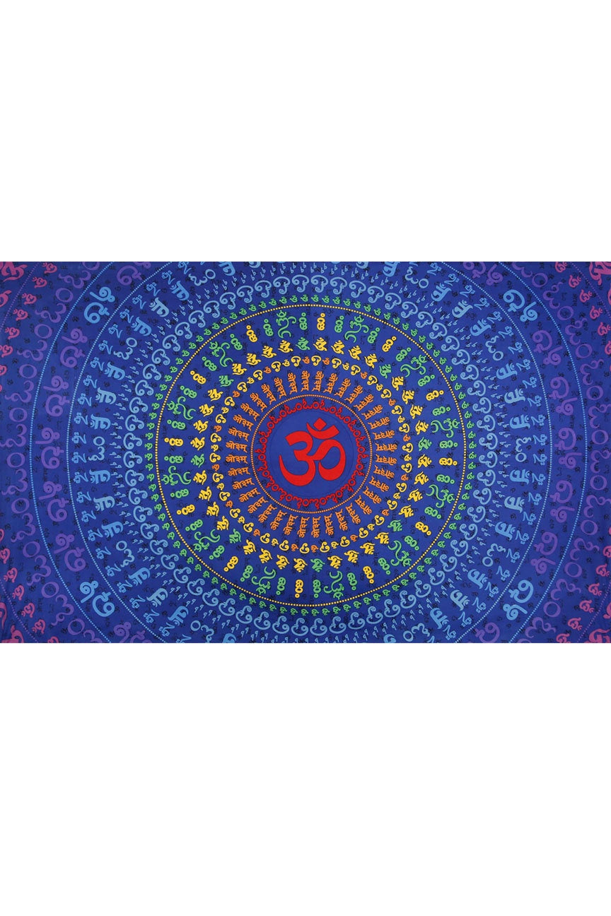 3D Universal Om Tapestry 60x90