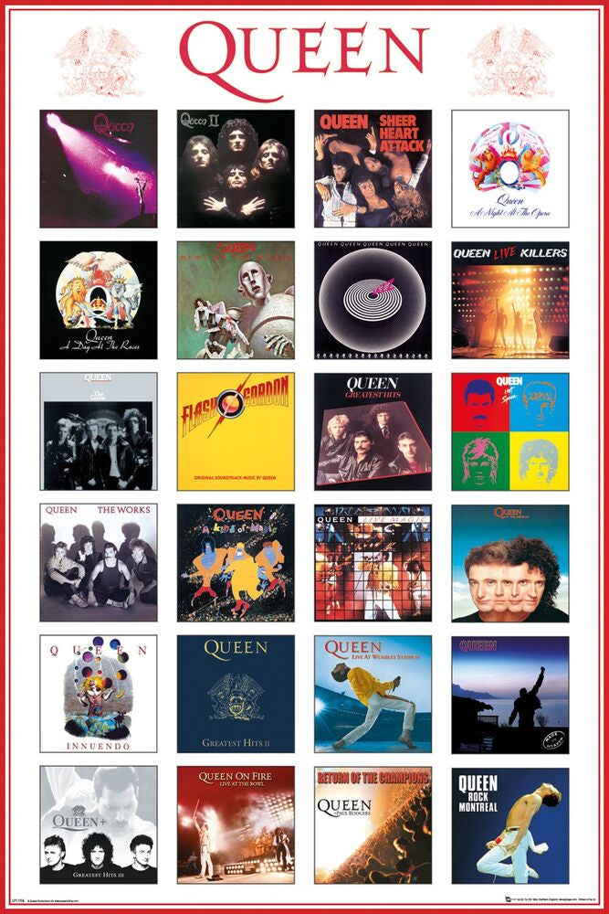 Queen Album Covers Posters