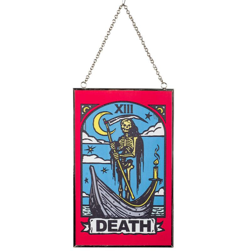 The Devil authentic Tarot card stained glass suncatcher