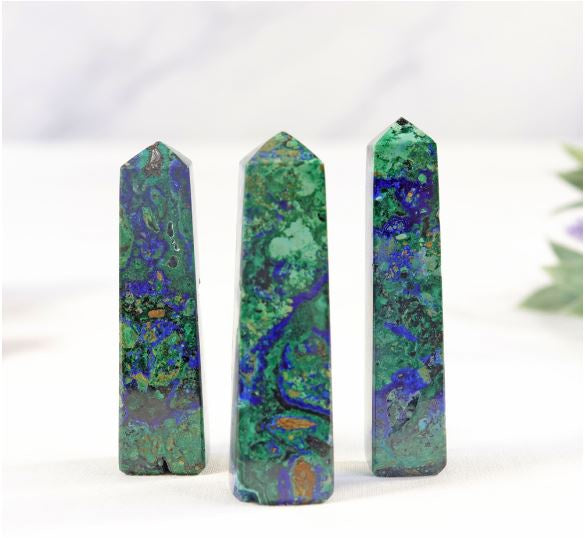 Nature's Artifacts - Peruvian Azurite Mini Tower