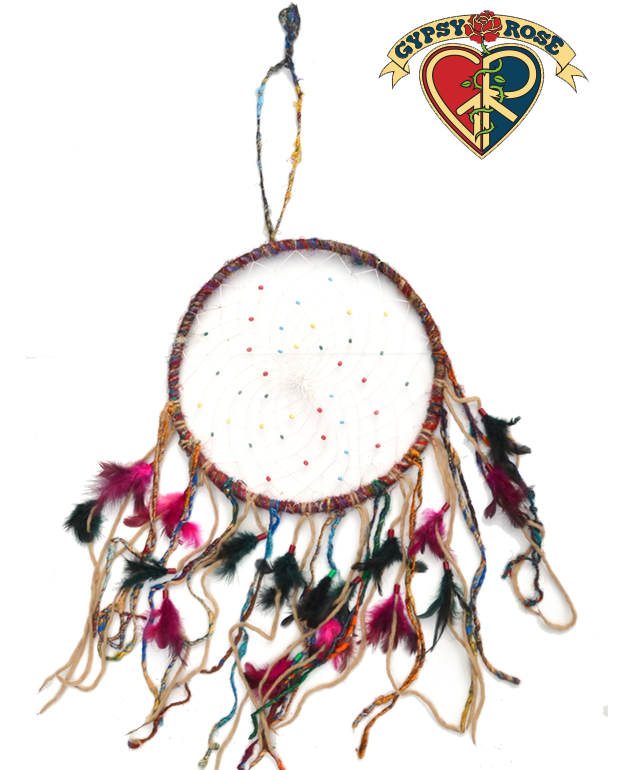 Dream It Do It Recycled Silk Large Fat Strands Dreamcatcher