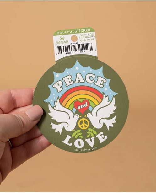 Soul Flower - Peace and Love Sticker