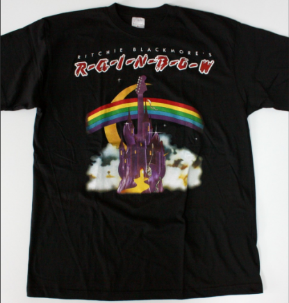 Manic - Ritchie Blackmore's Rainbow Castle Logo T-Shirt