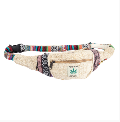 Paths of the Spirits - Hemp Money Belt Fanny Pack