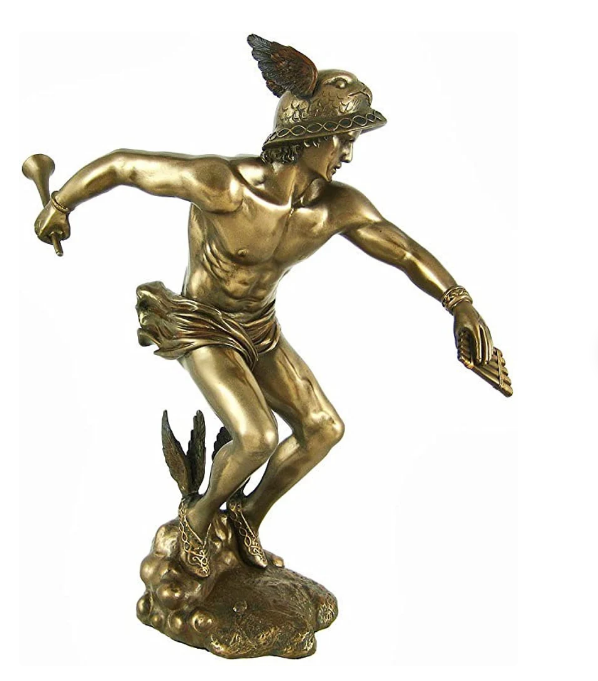 Hermes Greek God Bronze Statue 8220