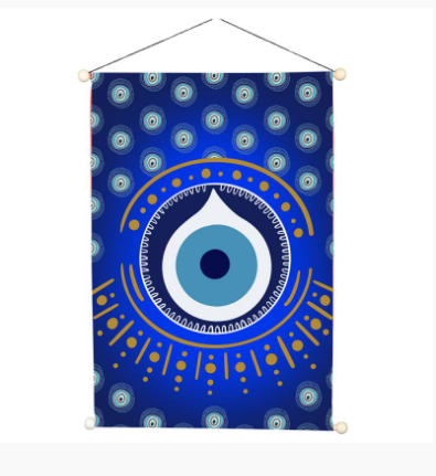 Benjamin - Evil Eye Gold Contour Banner 62934