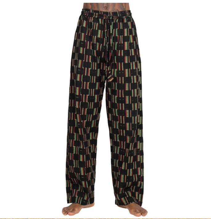 Lakhay's - Rasta Stripe Checkered Printed Trouser